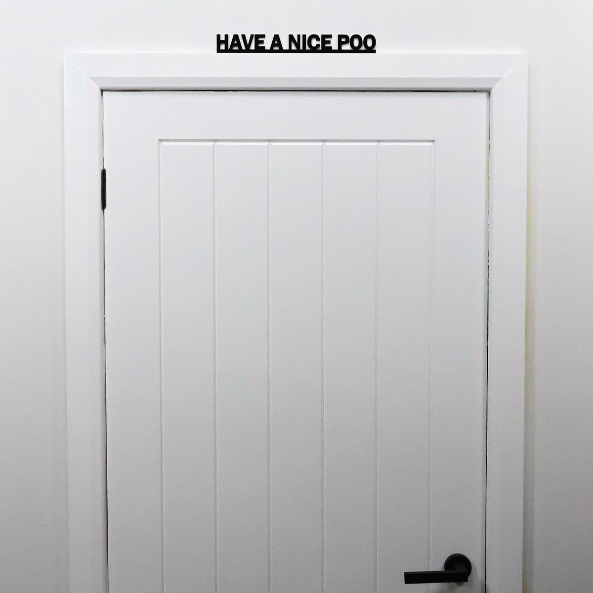 Funny recycled acrylic bathroom wall sign – sustainable, handmade in the UK, a unique home decor gift for Christmas or birthdays.