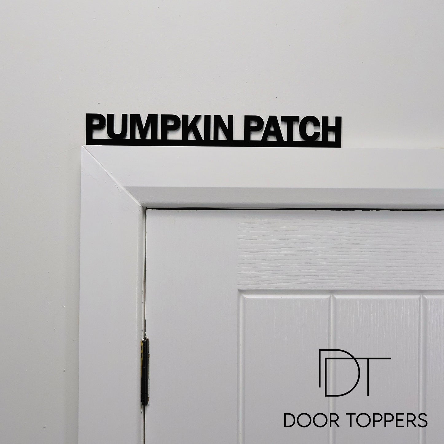 pumpkin patch black acrylic door topper sign for autumn decor