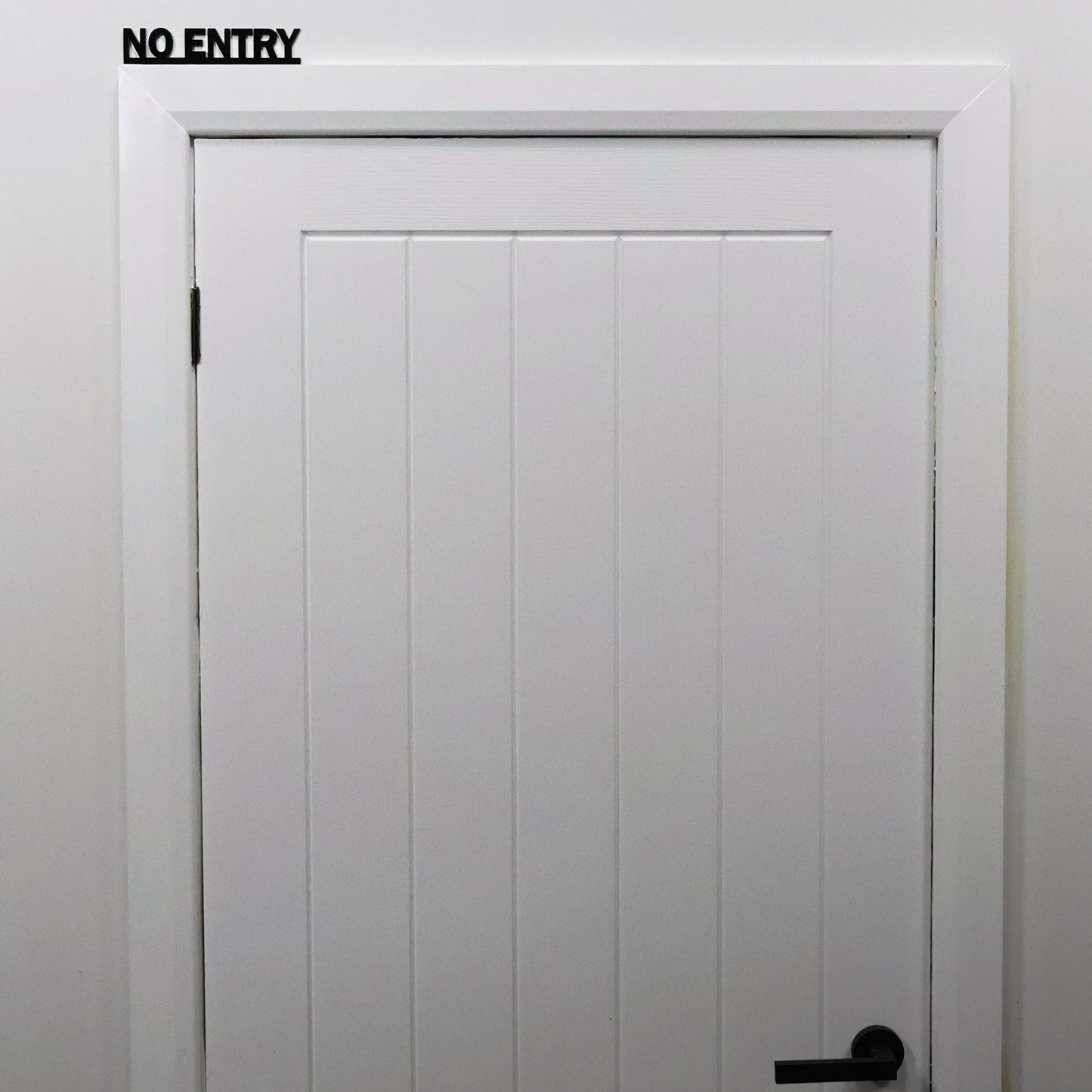 NO ENTRY Door Topper