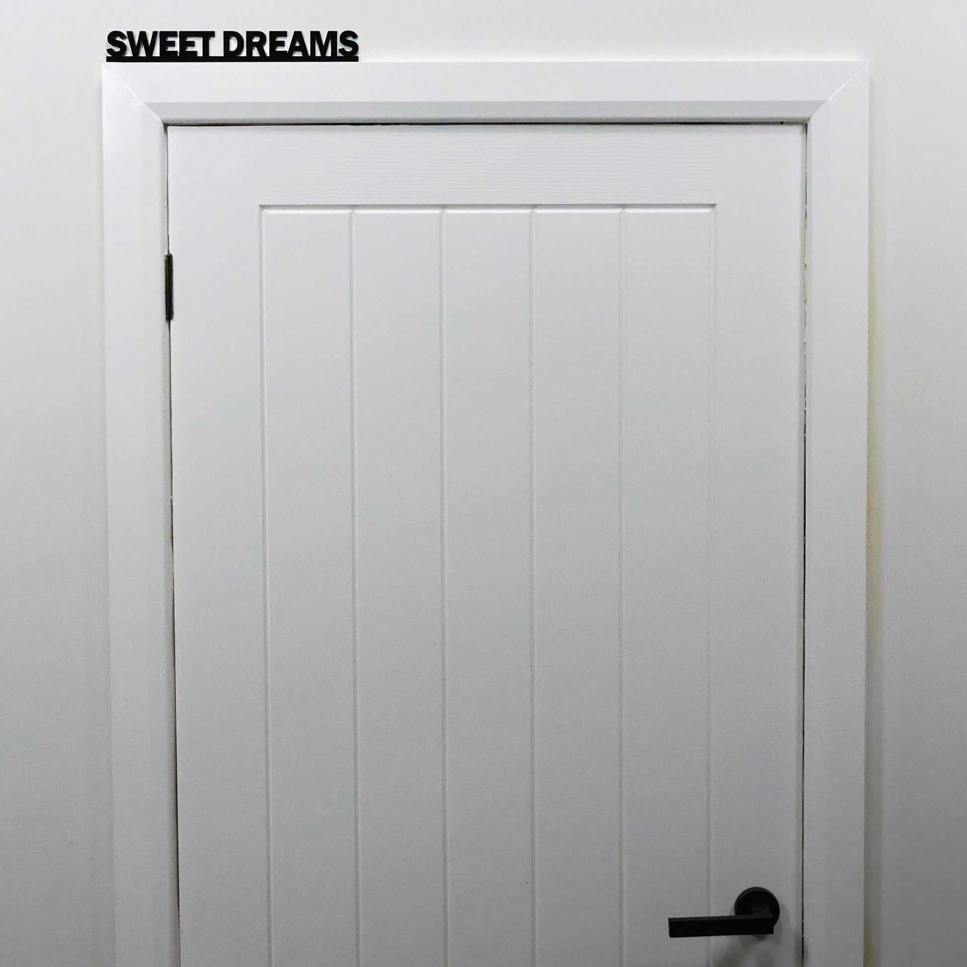 Modern recycled acrylic SWEET DREAMS wall decor for bedrooms or nurseries