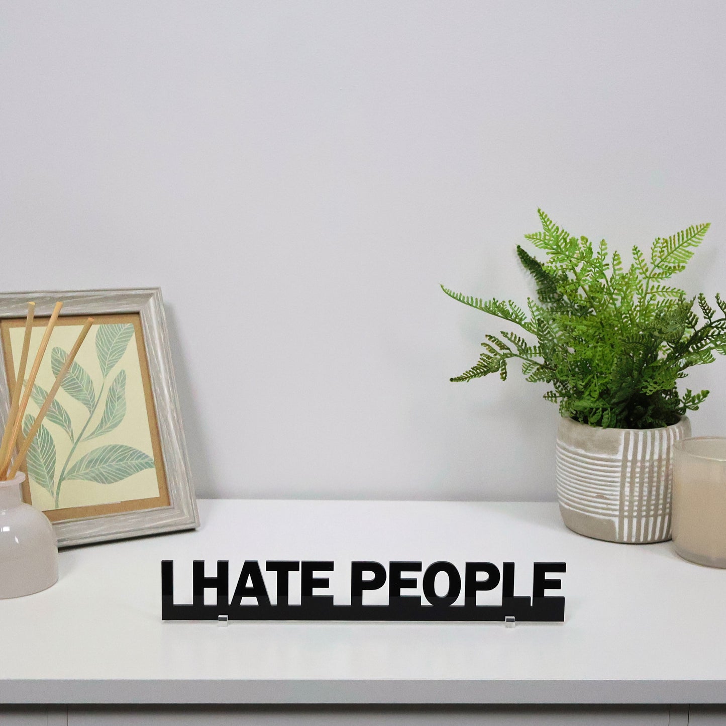 I HATE PEOPLE | Rude Door Topper Sign
