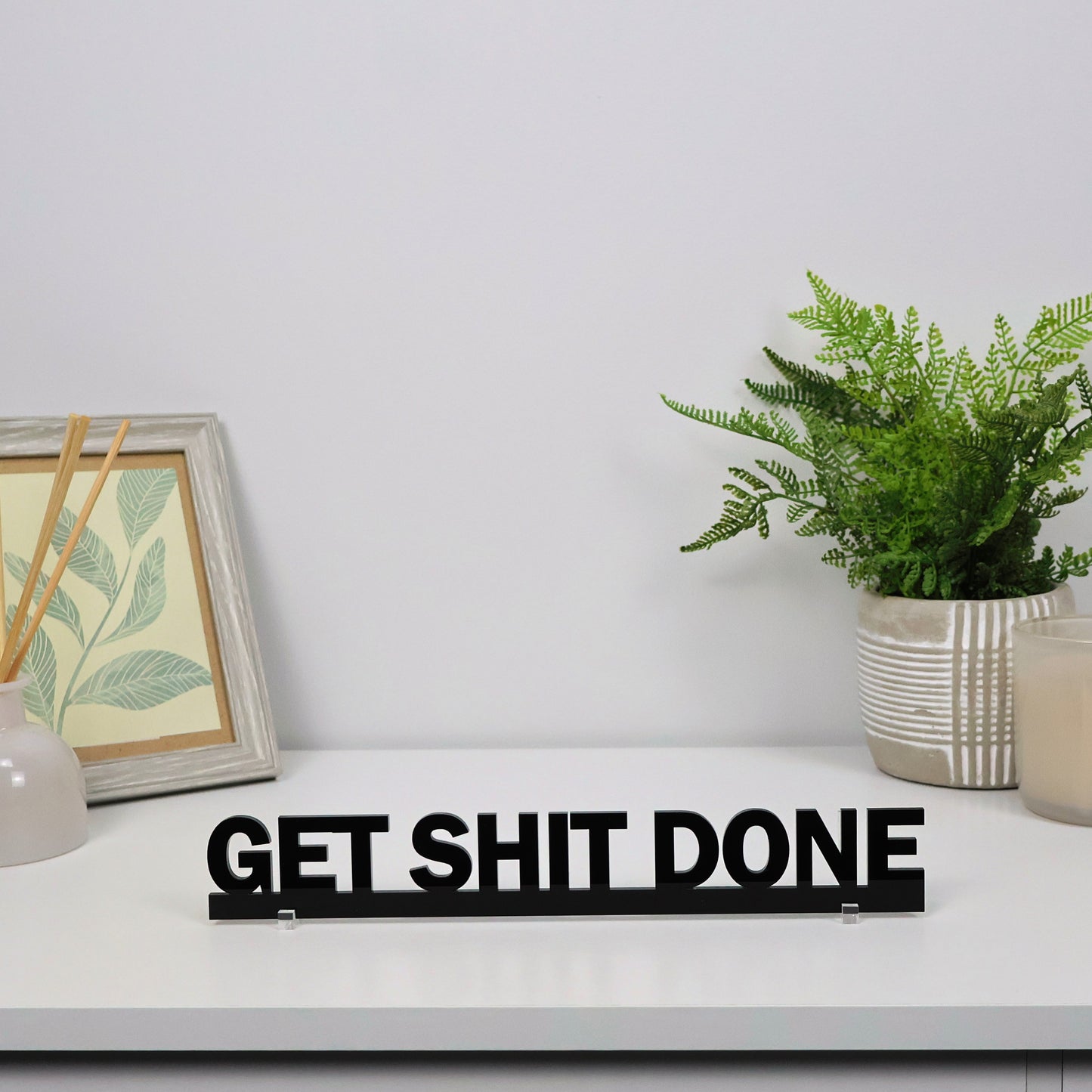 GET SHIT DONE | Rude Door Topper Sign