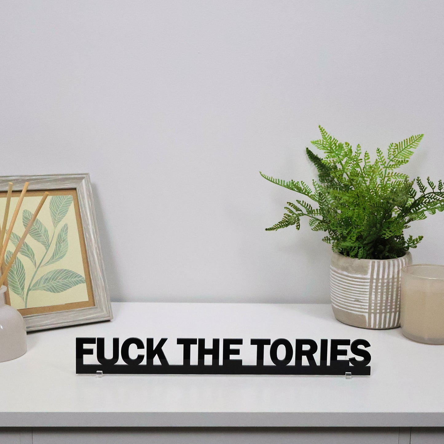 FUCK THE TORIES | Rude Door Topper Sign