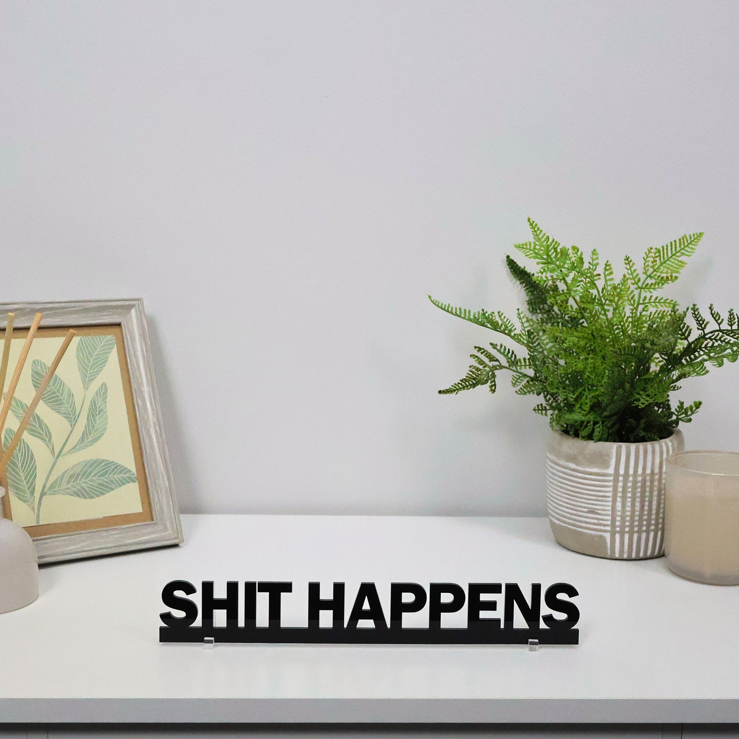 SHIT HAPPENS I Funny Door Topper