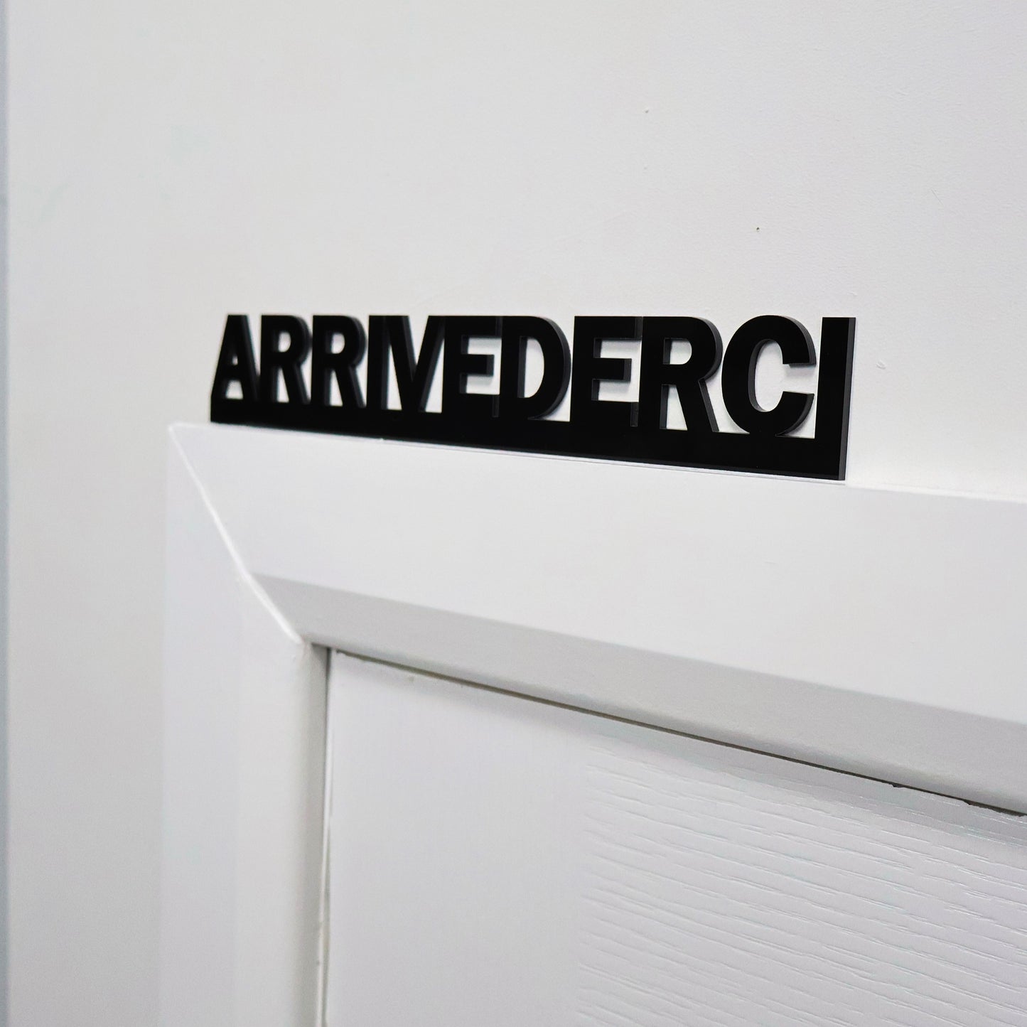 Recycled acrylic farewell door sign – perfect leaving gift for friend