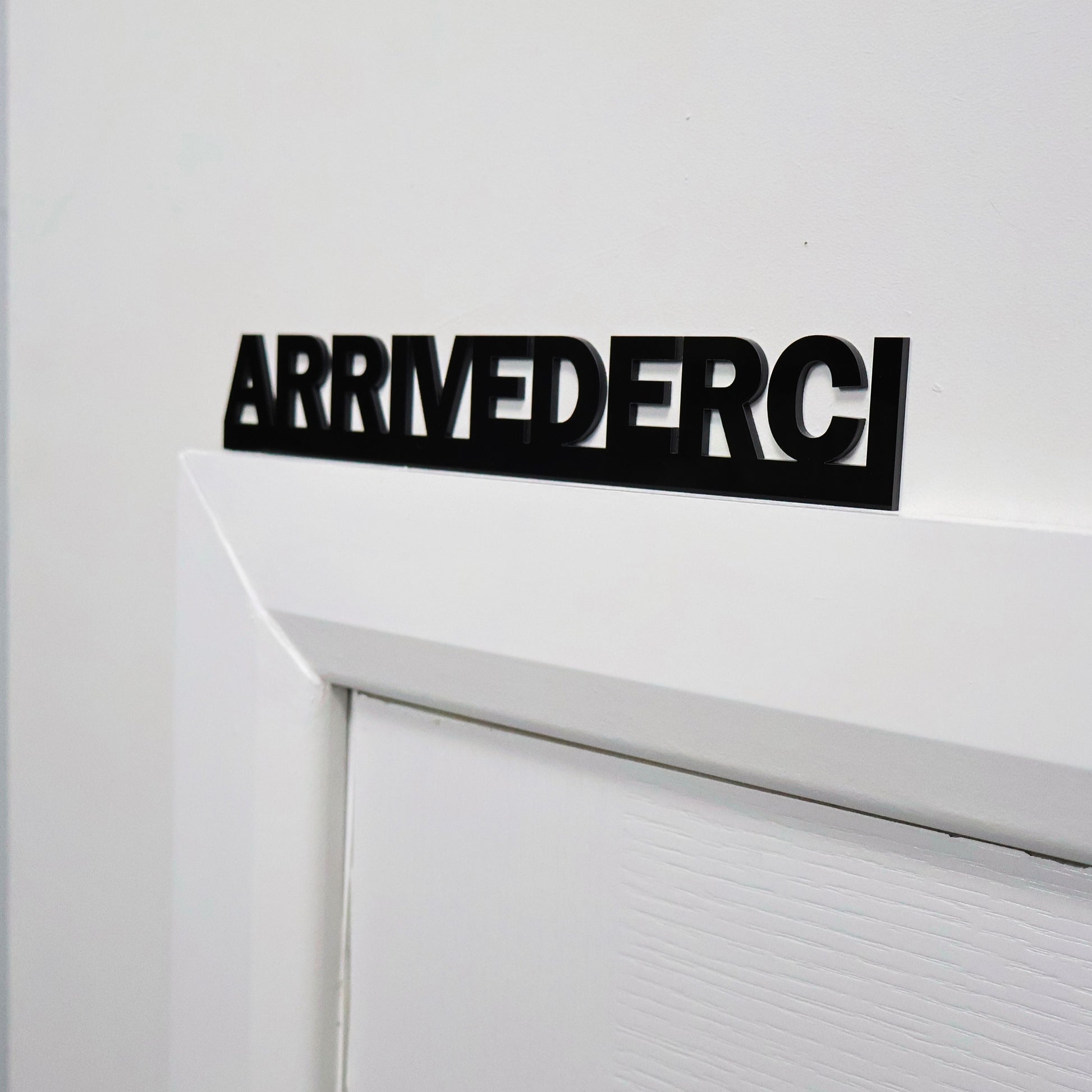 Recycled acrylic farewell door sign – perfect leaving gift for friend