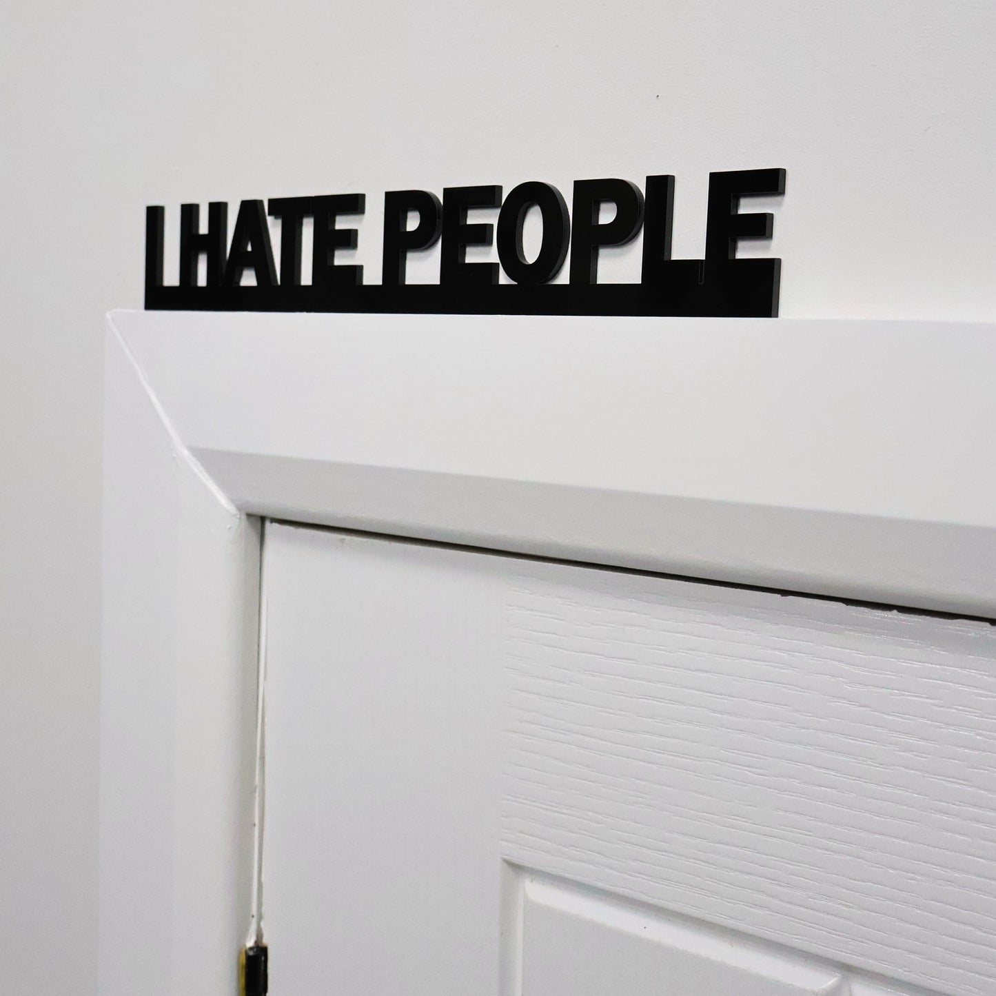 I HATE PEOPLE | Rude Door Topper Sign