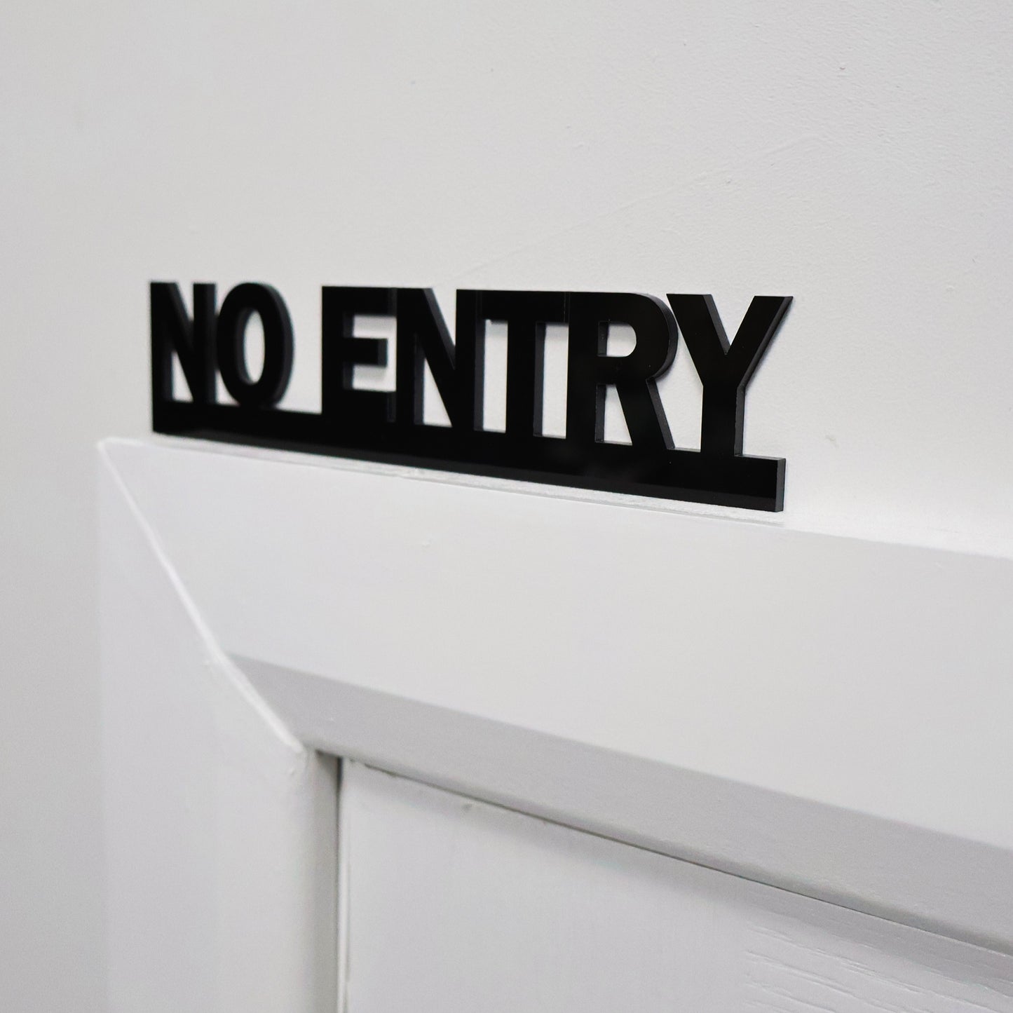 NO ENTRY Door Topper