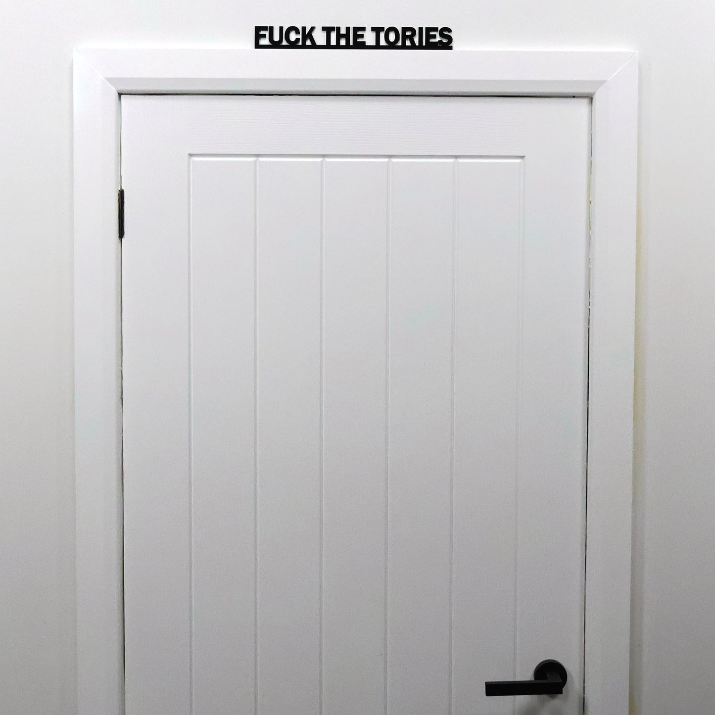 FUCK THE TORIES Door Topper