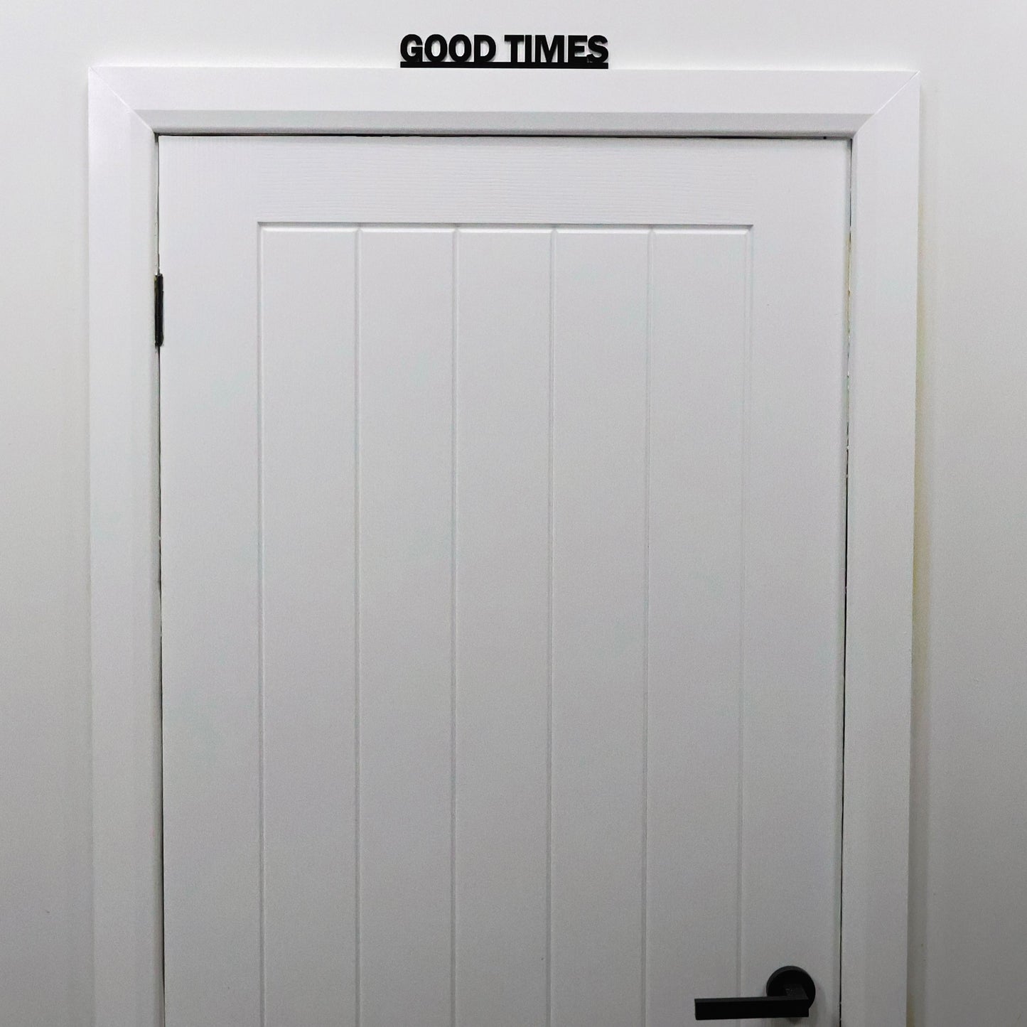 Positive quote door topper for kitchen or bar decor