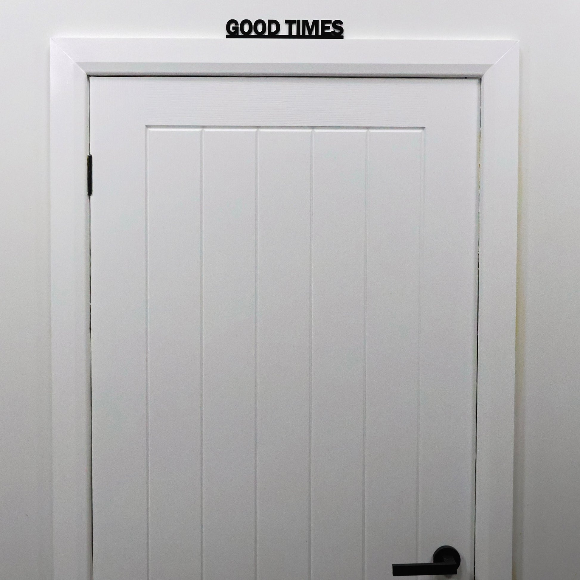 Positive quote door topper for kitchen or bar decor