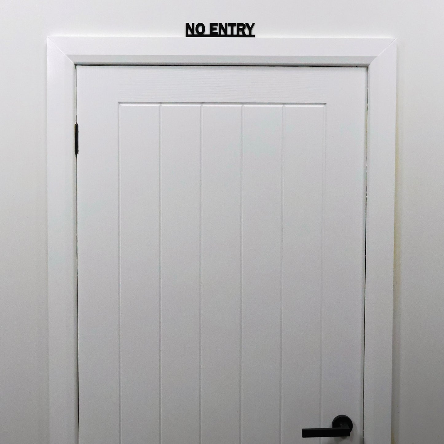 NO ENTRY Door Topper