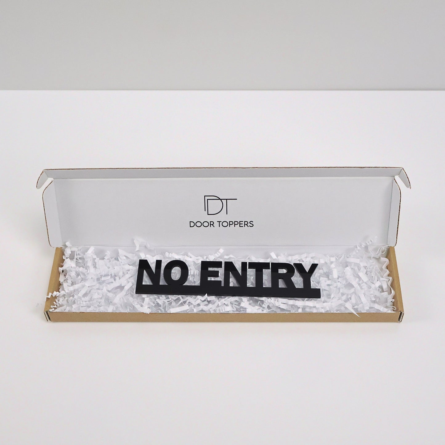 NO ENTRY Door Topper