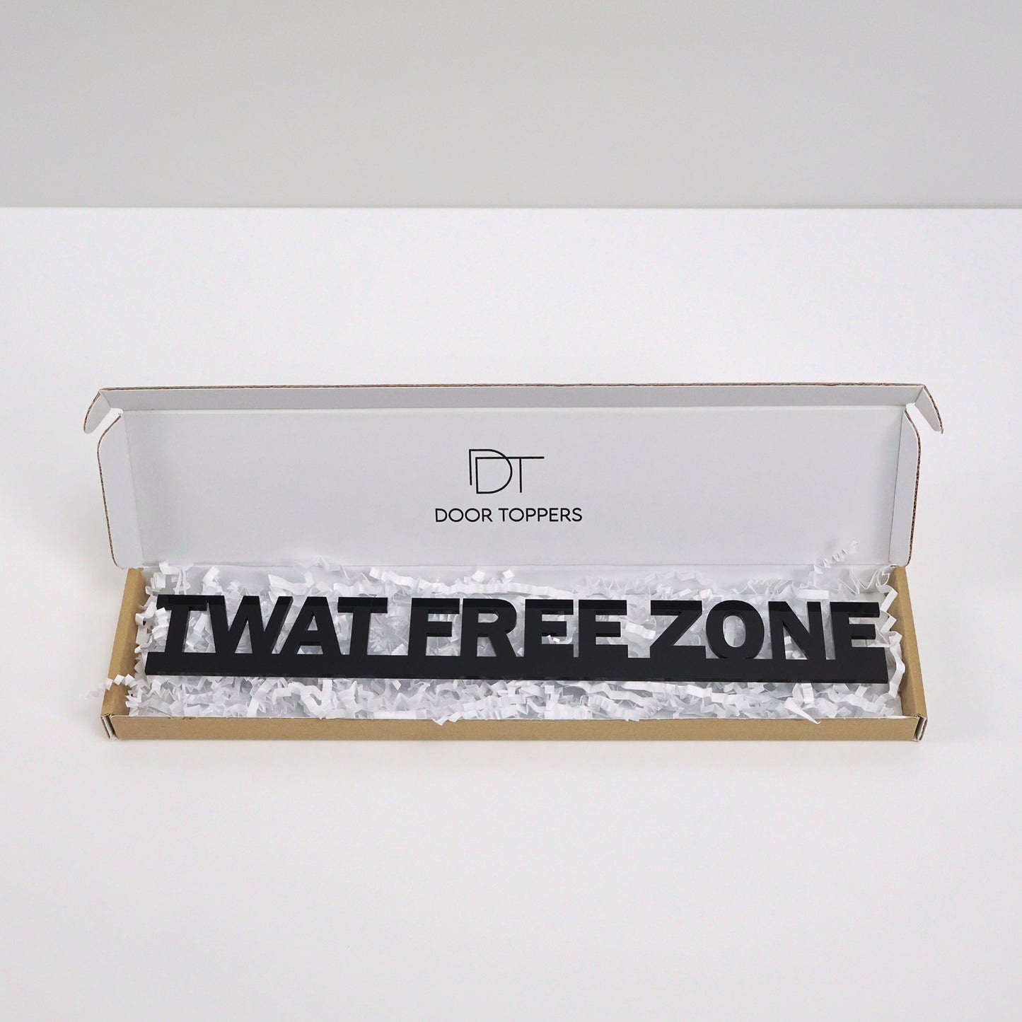 TWAT FREE ZONE | Rude Door Topper Sign