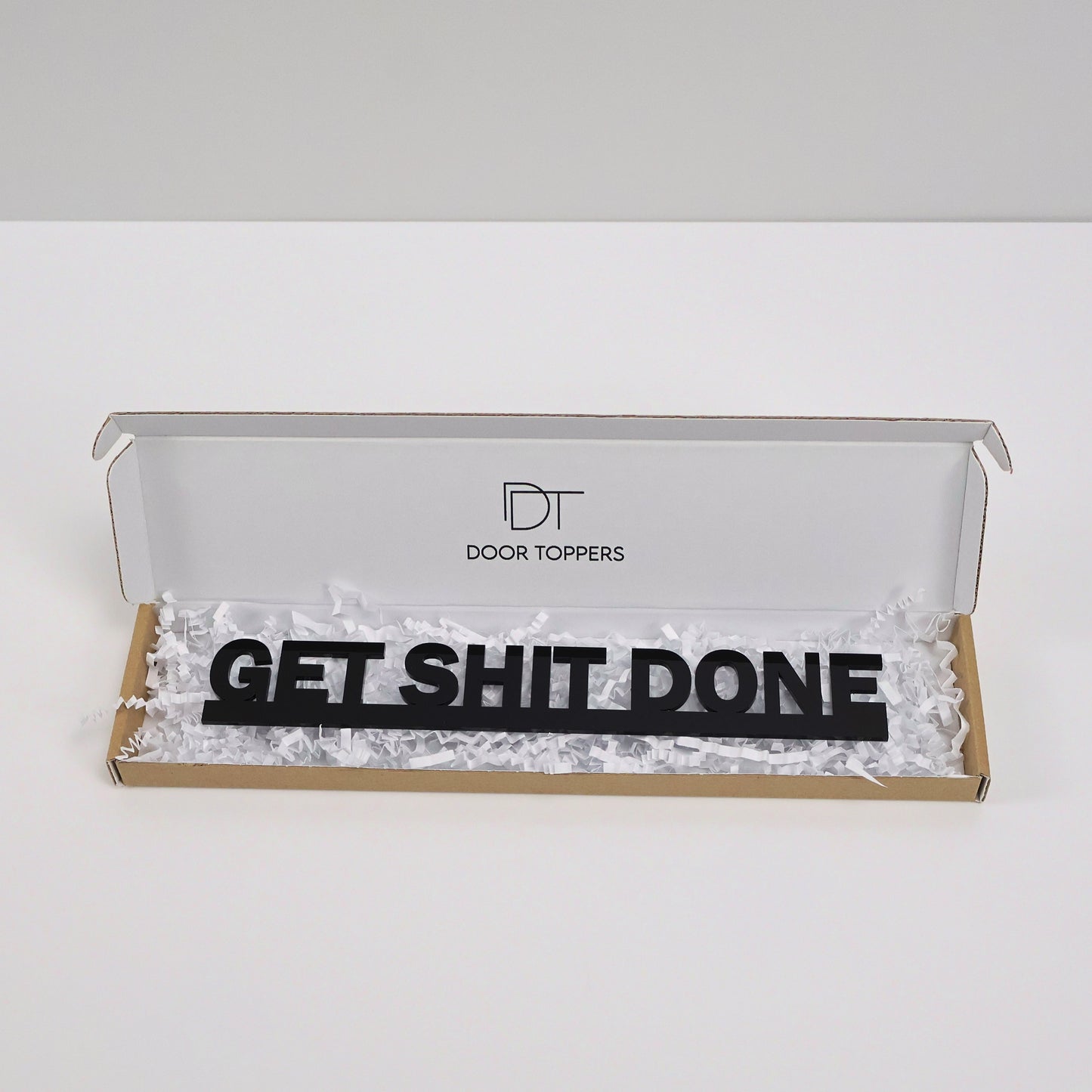 GET SHIT DONE | Rude Door Topper Sign