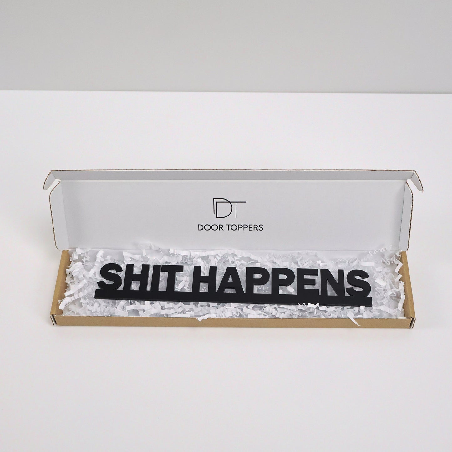 SHIT HAPPENS I Funny Door Topper