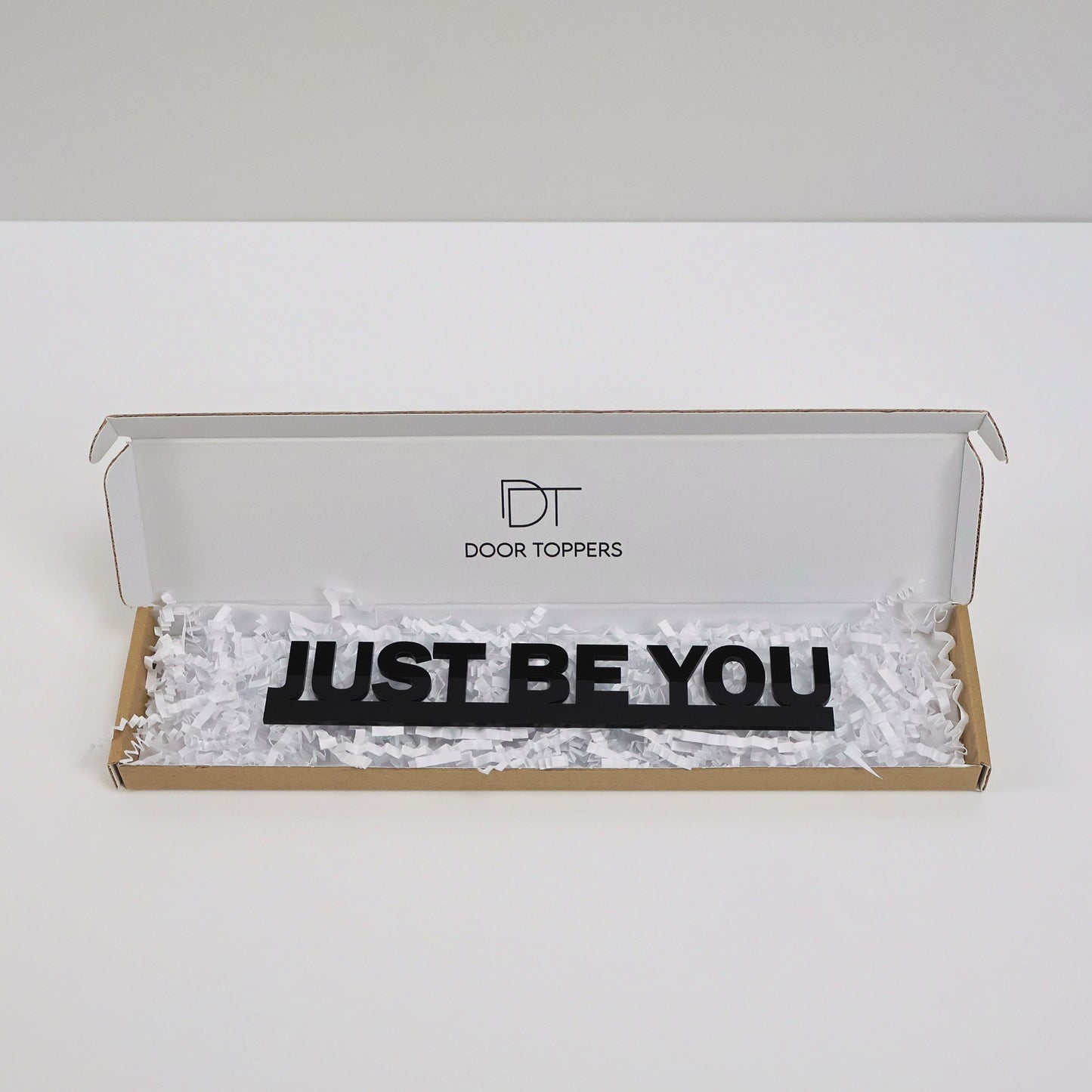 Gift-ready packaging for JUST BE YOU sign – Christmas present idea