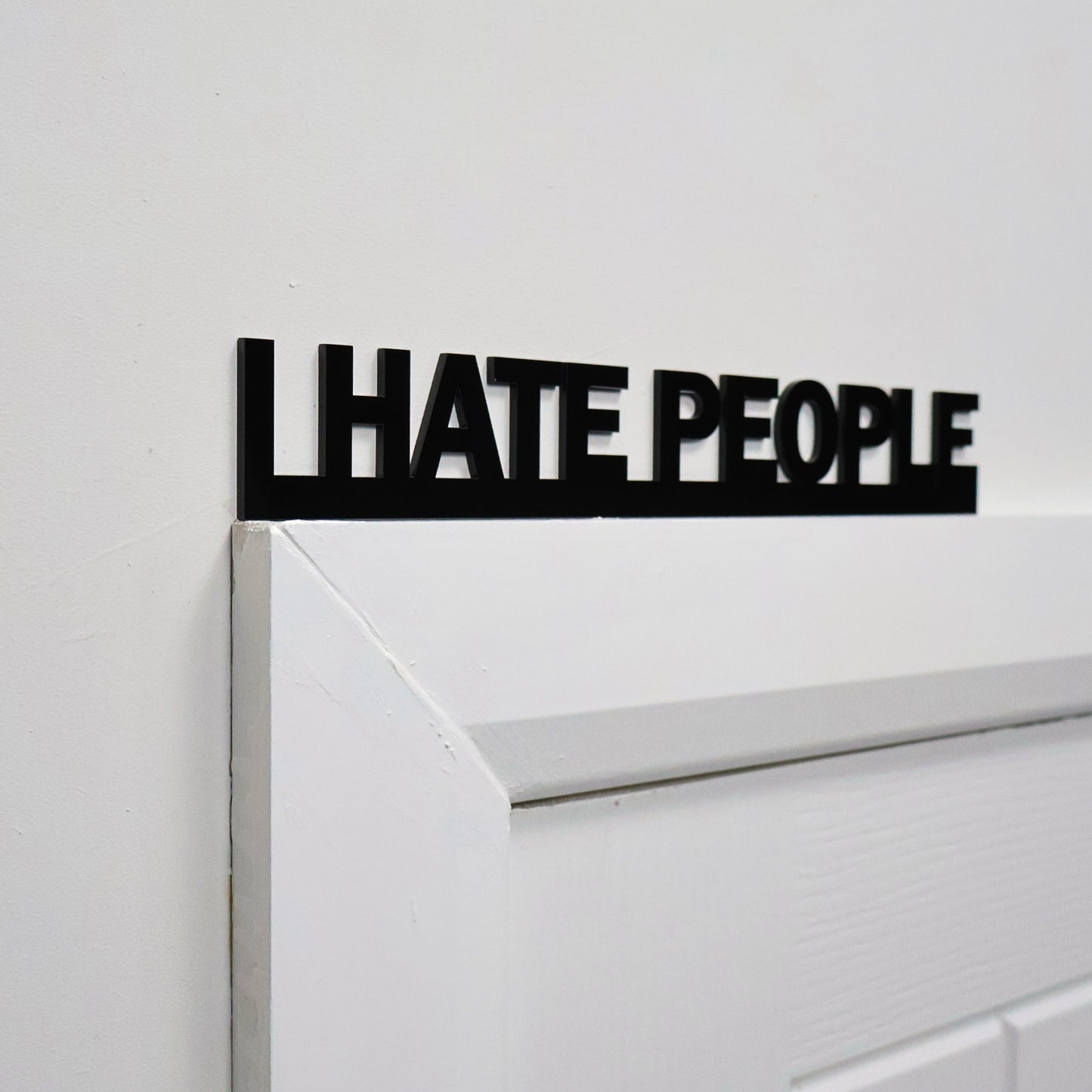 I HATE PEOPLE | Rude Door Topper Sign