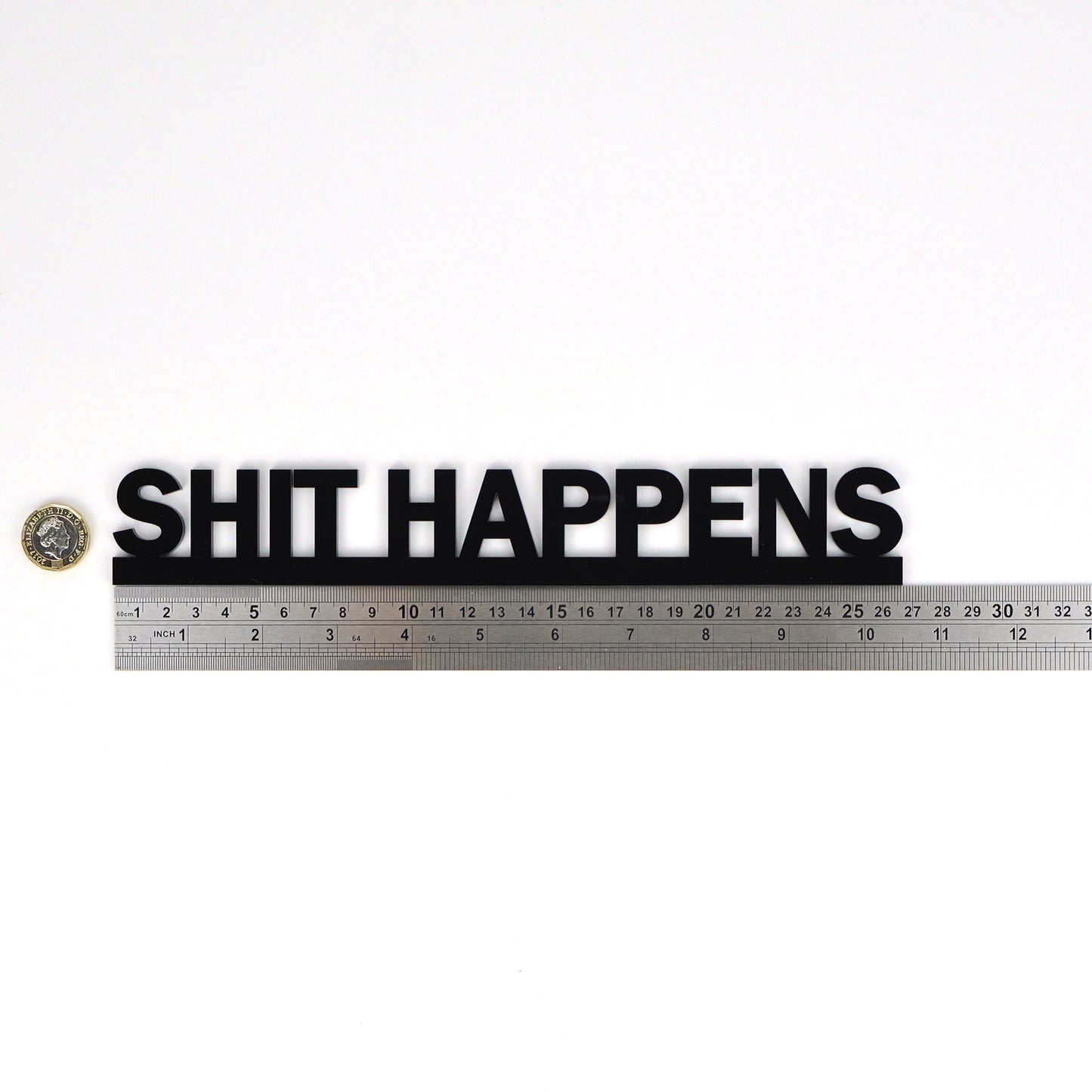 SHIT HAPPENS I Funny Door Topper