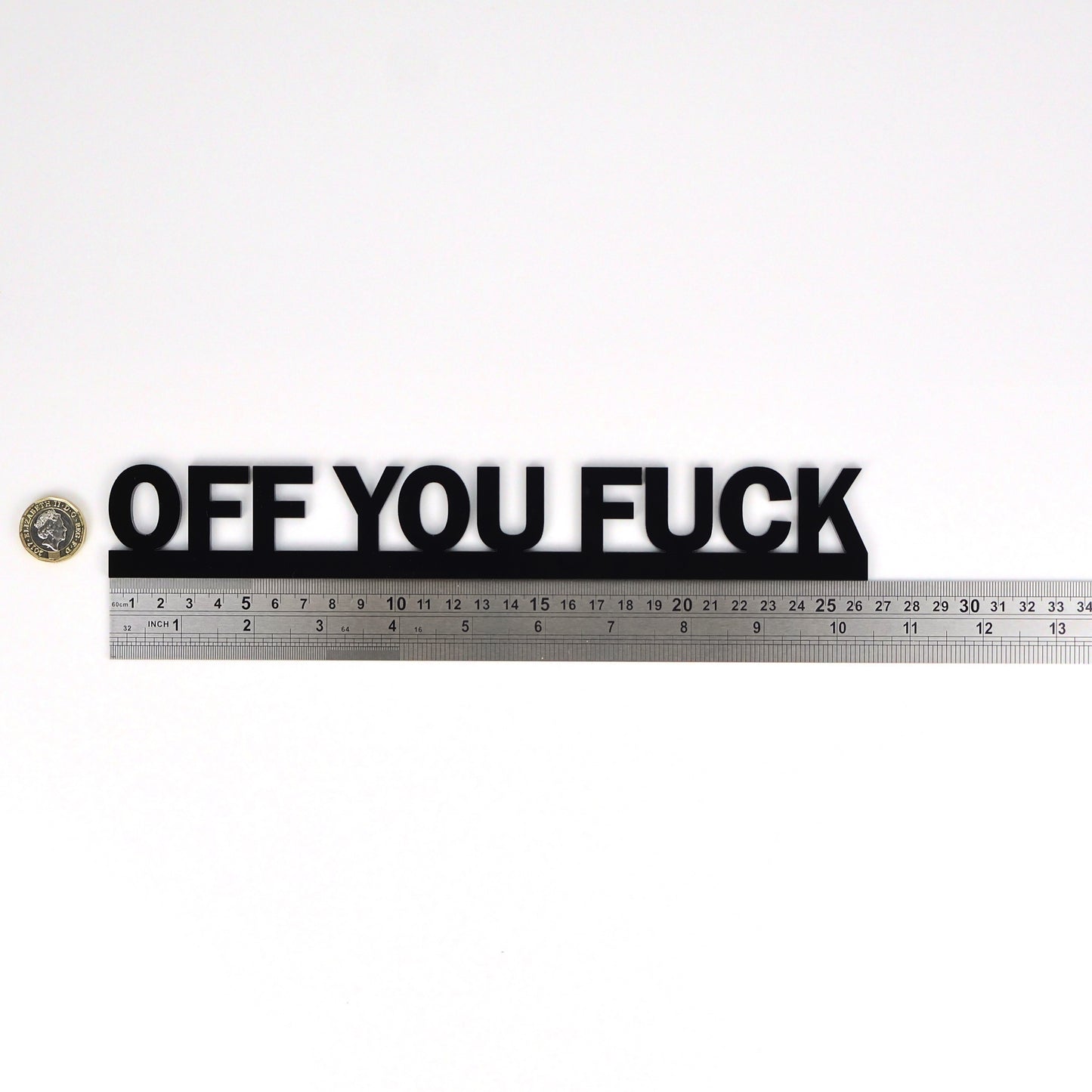 OFF YOU FUCK | Rude Door Topper Sign