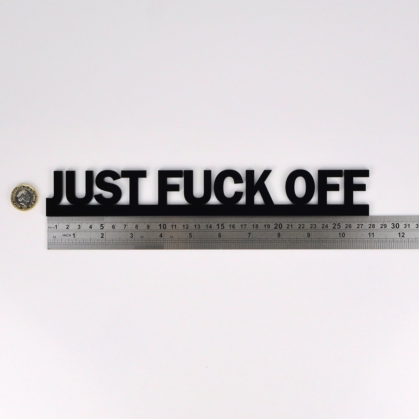 JUST FUCK OFF | Rude Door Topper Sign