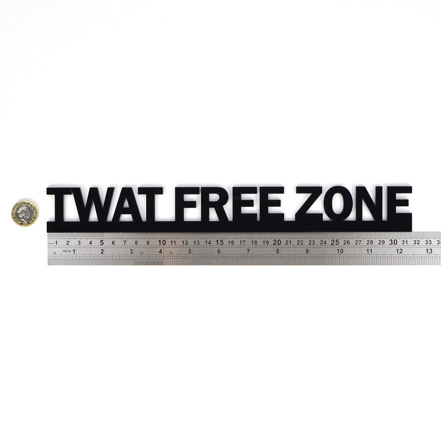 TWAT FREE ZONE | Rude Door Topper Sign
