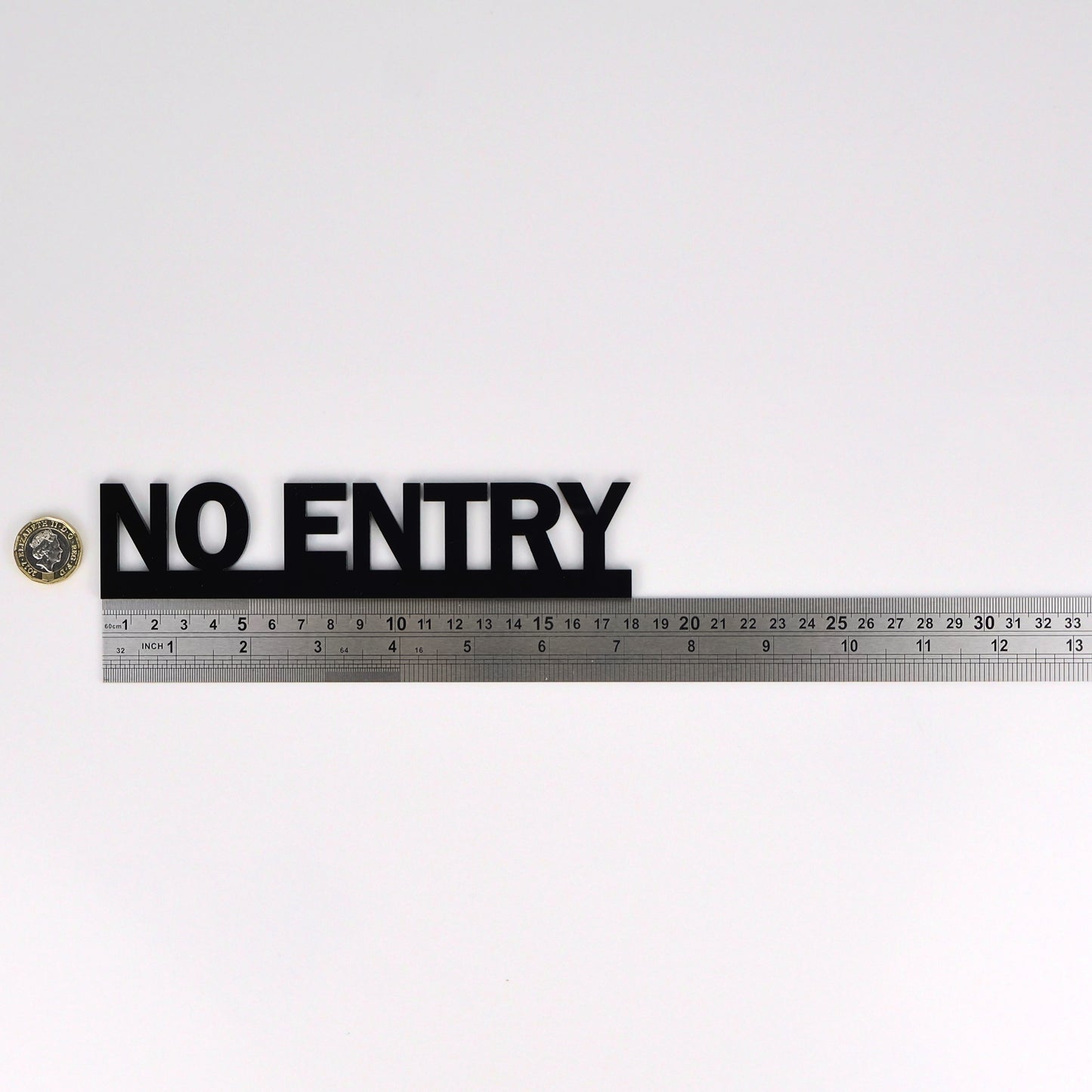 NO ENTRY Door Topper